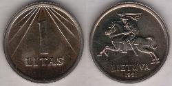 1 Litas Lithuania (1991 - )  