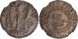 1 Livre Première République française  (1792-1804) Argent 