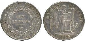 1 Livre Première République française  (1792-1804) Argent 