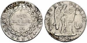 1 Livre Première République française  (1792-1804) Argent 