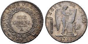 1 Livre Première République française  (1792-1804) Argent 