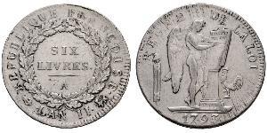 1 Livre Première République française  (1792-1804) Argent 