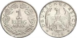 1 Mark République de Weimar (1918-1933) Argent 