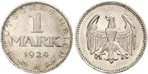 1 Mark République de Weimar (1918-1933) Argent 