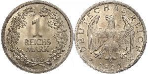 1 Mark République de Weimar (1918-1933) Argent 