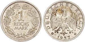 1 Mark République de Weimar (1918-1933) Argent 