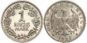 1 Mark République de Weimar (1918-1933) Argent 