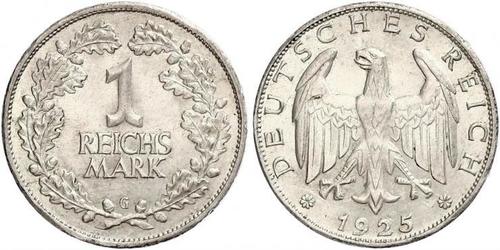 1 Mark République de Weimar (1918-1933) Argent 