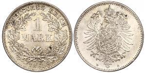 1 Mark Impero tedesco (1871-1918) Argento 