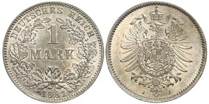 1 Mark Impero tedesco (1871-1918) Argento 