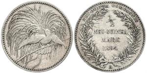 1 Mark Nuova Guinea Argento 