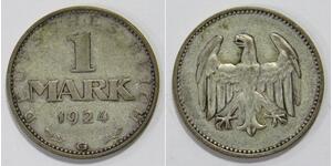 1 Mark Repubblica di Weimar (1918-1933) Argento 