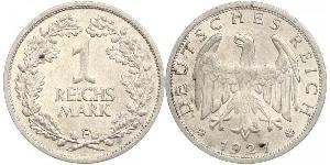 1 Mark Repubblica di Weimar (1918-1933) Argento 