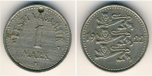 1 Mark Estonie (1991 - ) Cuivre/Nickel 