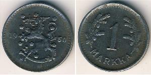 1 Mark Finlandia (1917 - ) Nichel 
