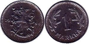 1 Mark Finlande (1917 - ) Nickel 