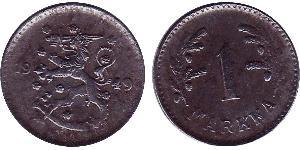 1 Mark Finlande (1917 - ) Nickel 