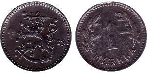1 Mark Finlande (1917 - ) Nickel 