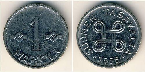 1 Mark Finlandia (1917 - ) Níquel/Acero 