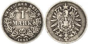 1 Mark Imperio alemán (1871-1918) Plata 