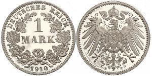 1 Mark Imperio alemán (1871-1918) Plata Wilhelm II, German Emperor (1859-1941)