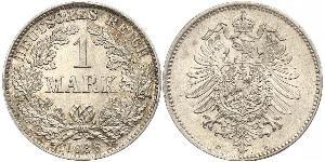 1 Mark Imperio alemán (1871-1918) Plata 