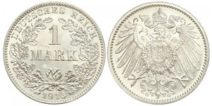 1 Mark Imperio alemán (1871-1918) Plata Wilhelm II, German Emperor (1859-1941)