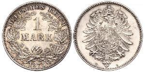 1 Mark Imperio alemán (1871-1918) Plata 