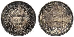 1 Mark Nueva Guinea Plata 