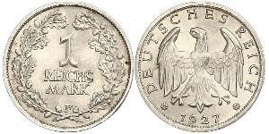 1 Mark República de Weimar (1918-1933) Plata 