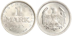 1 Mark República de Weimar (1918-1933) Plata 
