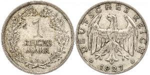 1 Mark República de Weimar (1918-1933) Plata 