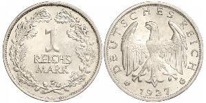 1 Mark República de Weimar (1918-1933) Plata 