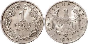 1 Mark República de Weimar (1918-1933) Plata 