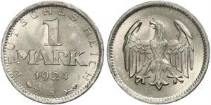 1 Mark República de Weimar (1918-1933) Plata 