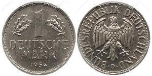 1 Mark Germania Ovest (1949-1990) Rame/Nichel 