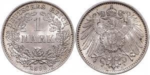1 Mark Deutsches Kaiserreich (1871-1918) Silber Wilhelm II, German Emperor (1859-1941)