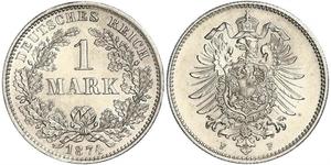 1 Mark Deutsches Kaiserreich (1871-1918) Silber 