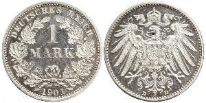 1 Mark Deutsches Kaiserreich (1871-1918) Silber Wilhelm II, German Emperor (1859-1941)