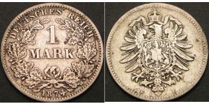 1 Mark Deutsches Kaiserreich (1871-1918) Silber 