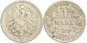 1 Mark Deutsches Kaiserreich (1871-1918) Silber 