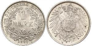 1 Mark Deutsches Kaiserreich (1871-1918) Silber Wilhelm II, German Emperor (1859-1941)