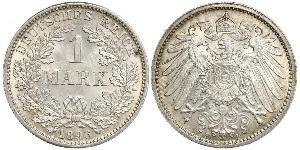 1 Mark Deutsches Kaiserreich (1871-1918) Silber Wilhelm II, German Emperor (1859-1941)