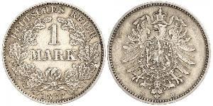 1 Mark Deutsches Kaiserreich (1871-1918) Silber 