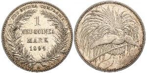 1 Mark Neuguinea Silber 