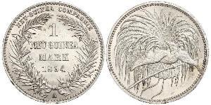1 Mark Neuguinea Silber 