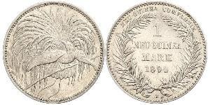1 Mark Neuguinea Silber 
