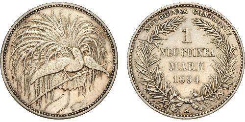 1 Mark Neuguinea Silber 