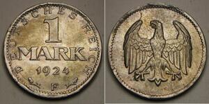 1 Mark Weimarer Republik (1918-1933) Silber 