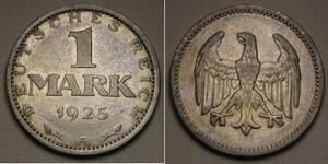 1 Mark Weimarer Republik (1918-1933) Silber 